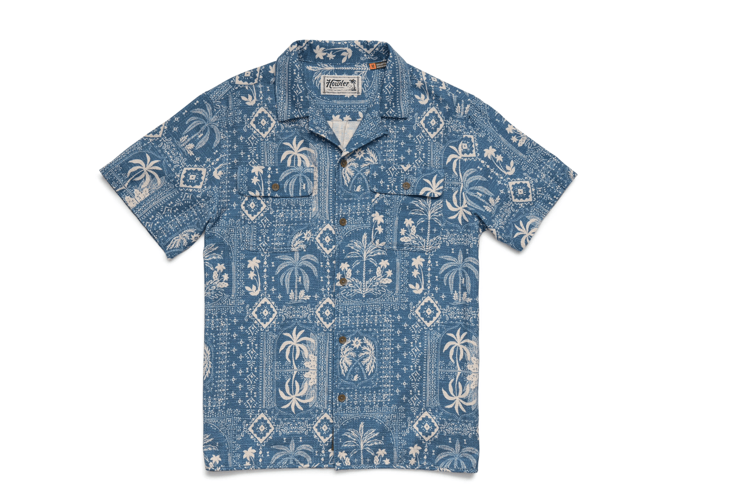 Howler Bros 502 Howler Bro's Men's Shores Club Shirt - Palmetto Prophecy : Storm Blue