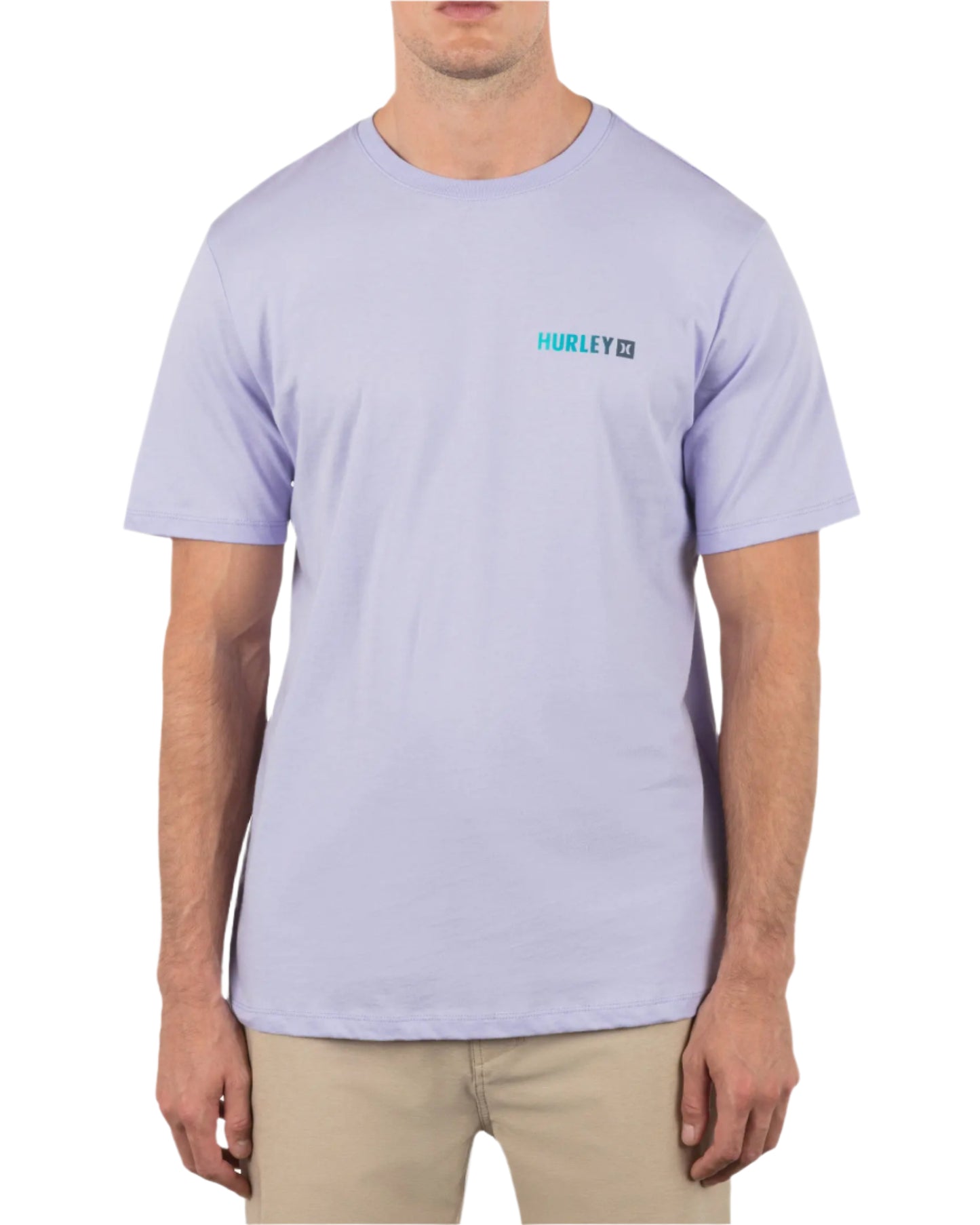 Hurley Men's Circle Gradient SS Lavendar Mist