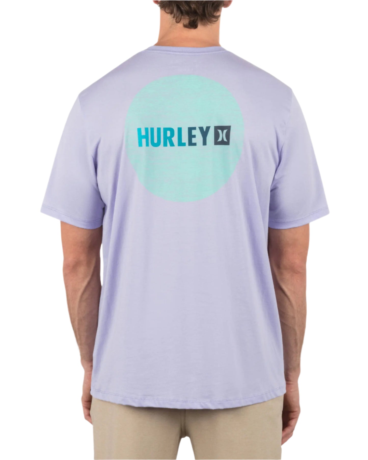 Hurley Men's Circle Gradient SS Lavendar Mist