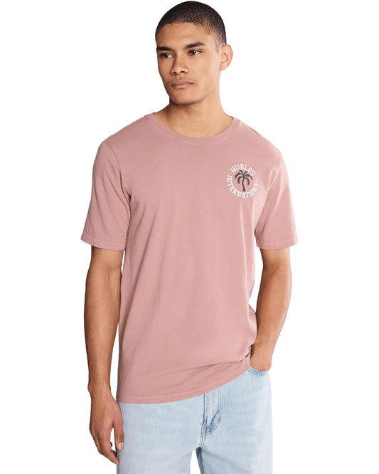 Hurley 505 Hurley Men's Palm Short Sleeve Tee Phantom Rose