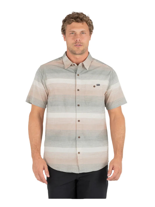 Hurley Men’s Apparel > Tops Hurley Men's Lido Stripe Short Sleeve Great White