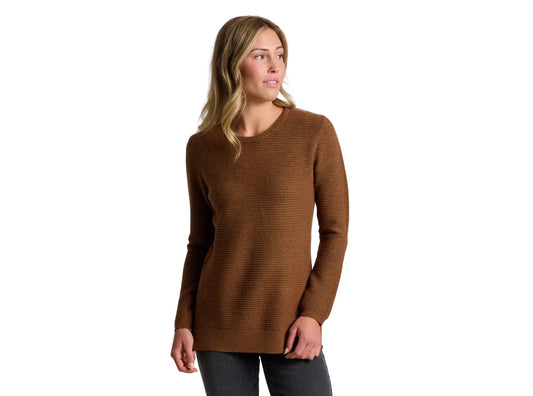 Kuhl Women’s Apparel > Tops Kuhl Women's Solace Crew Tunic Sweater Coffee