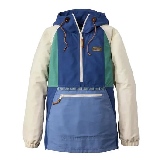 L.L. Bean Women’s Apparel > Outerwear L.L. Bean Women's Mountain Classic Anorak Multi Color Regular Deep Blue/Deep Lake