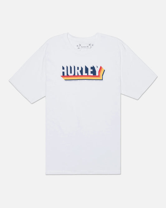 Hurley Men's Everyday Shadow Blinds Short Sleeve White