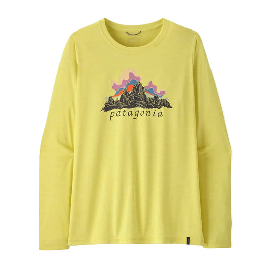 Patagonia 181 Patagonia Women's Long Sleeve Capilene® Cool Daily Shirt - Fitz Roy Nimbus Lemon Zest