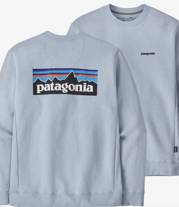 Patagonia P 6 Logo Uprisal Crew Sweatshirt Thermal Blue