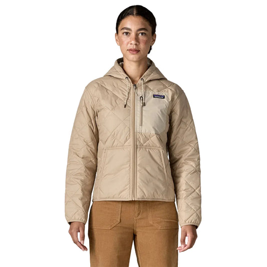 Patagonia Women's Apparel > Outerwear Patagonia Women's Diamond Quilted Bomber Hoody Oar Tan