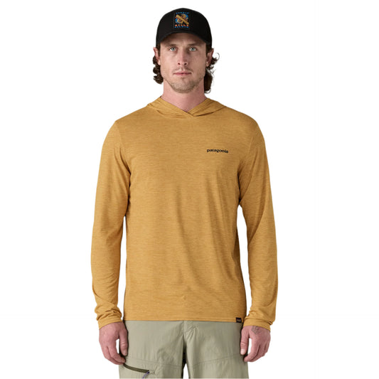 Patagonia Men's Cap Cool Daily Graphic Hoody Fitz Roy Trout: Beeswax Tan X - Dye - Brekken's