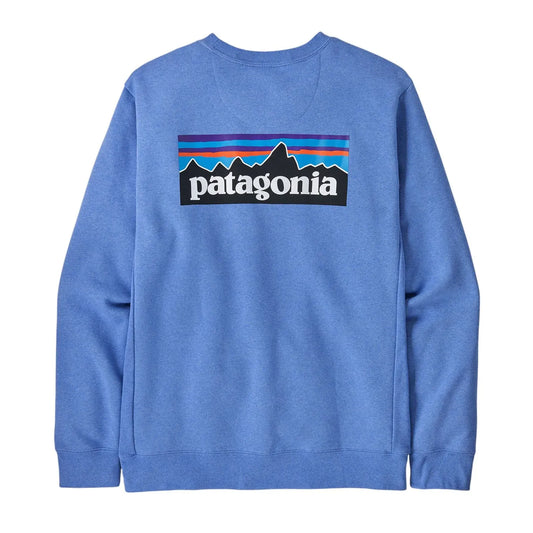 Patagonia Men's P - 6 Logo Uprisal Crew Sweatshirt Abundant Blue - Brekken's