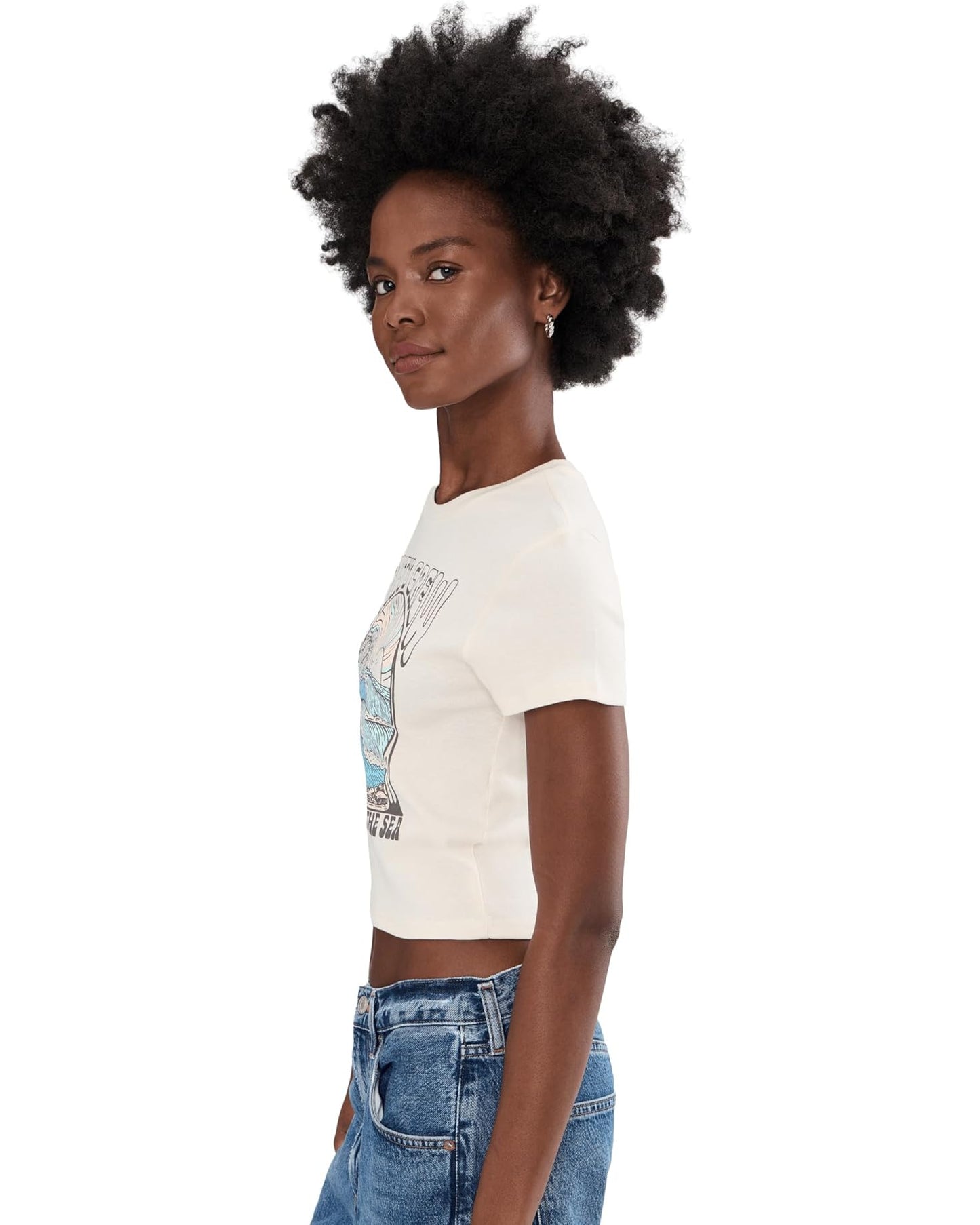 Salty Crew 181 Salty Crew Women's Keyhole Baby Tee Off White