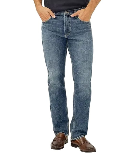 Silver 404 Silver Men’s Machray Athletic Fit Straight Leg Jeans Barnes