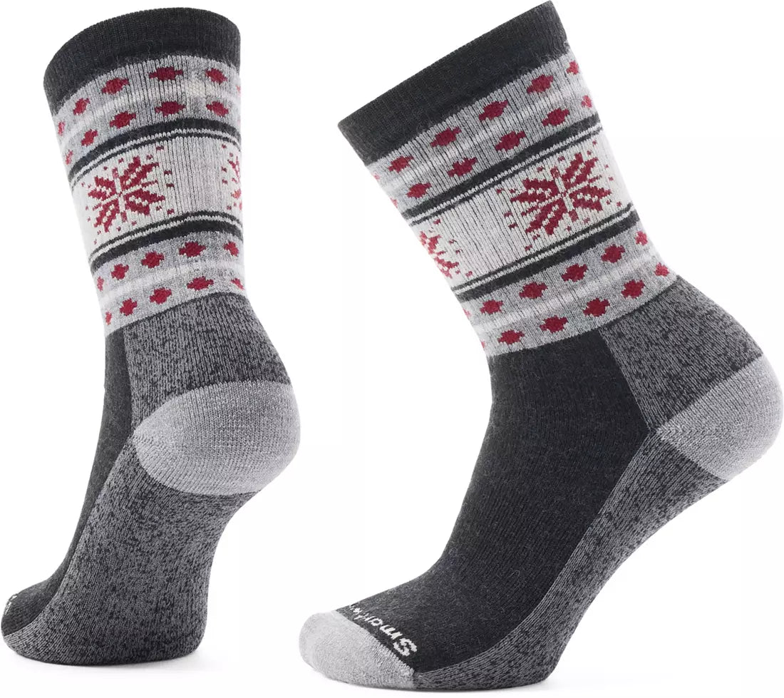Smartwool 194 Smartwool Women's Everyday Cozy Snowflake Dream Crew Socks Charcoal