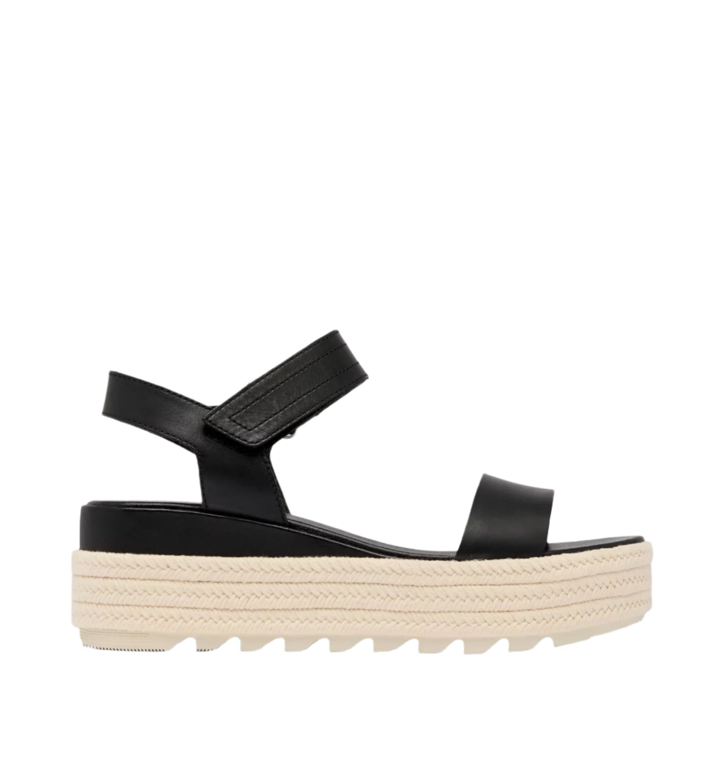 Sorel Cameron™ Flatform Sandal Black, Chalk - Brekken's
