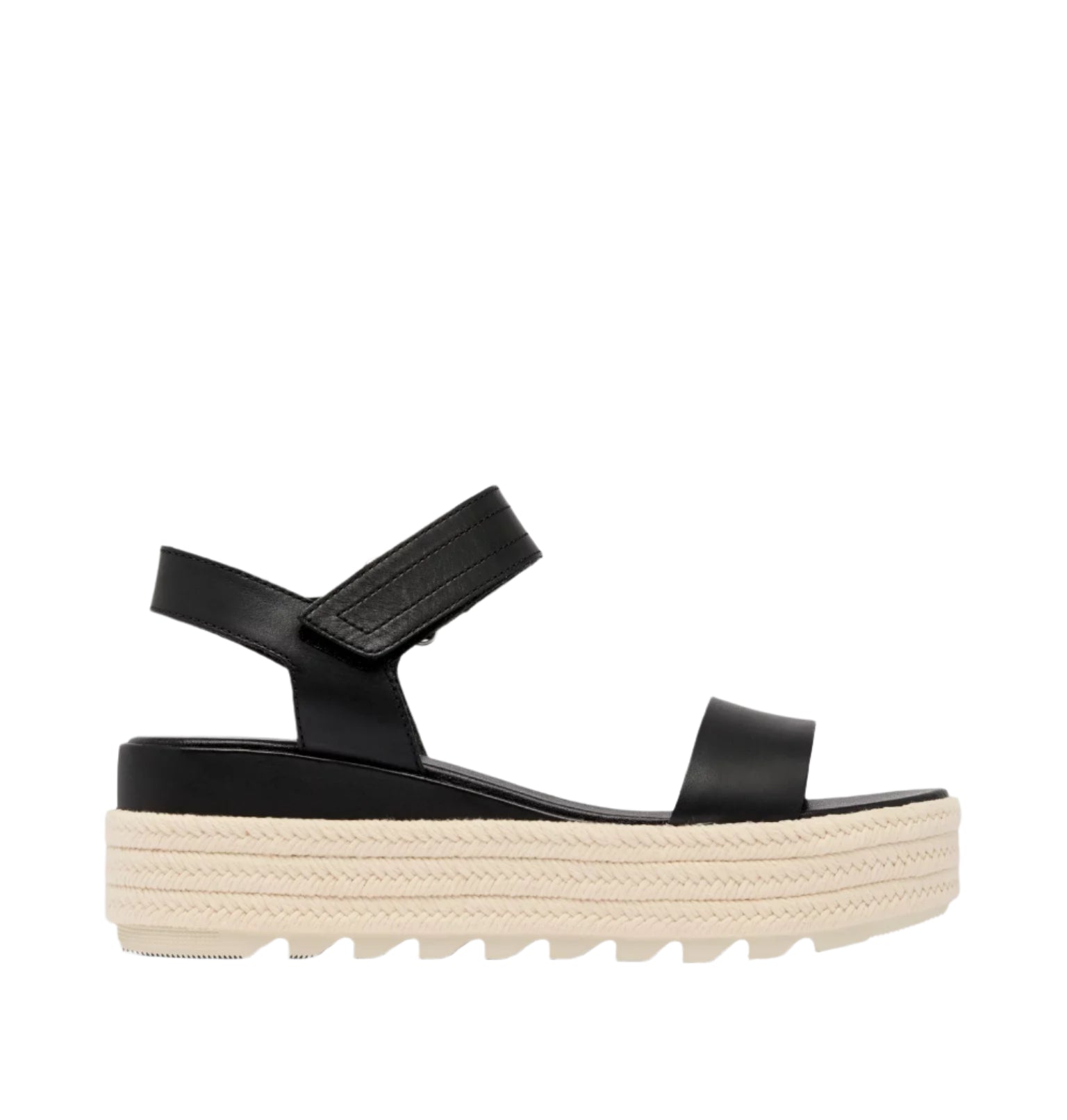Sorel Cameron™ Flatform Sandal Black, Chalk - Brekken's