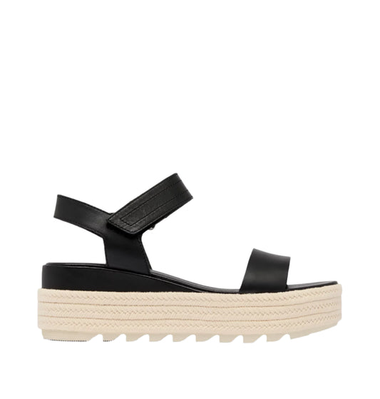 Sorel Cameron™ Flatform Sandal Black, Chalk - Brekken's