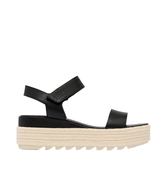 Sorel Cameron™ Flatform Sandal Black, Chalk - Brekken's