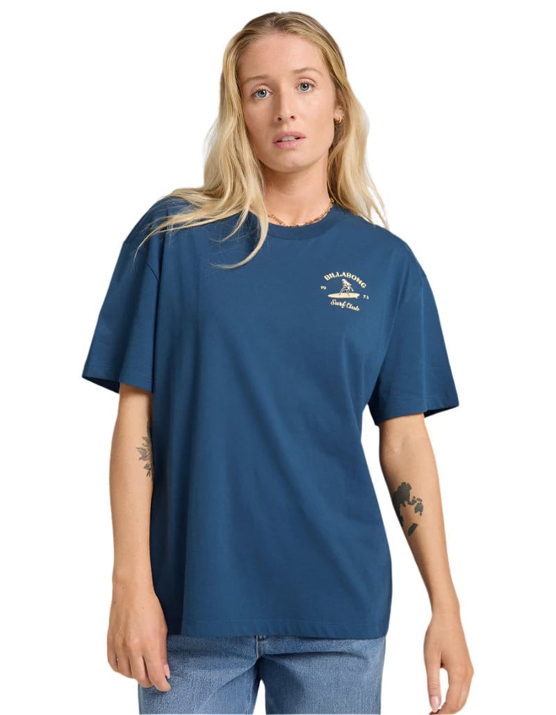 Billabong Women's Catch Feelings S/S Tee Navy - Brekken's