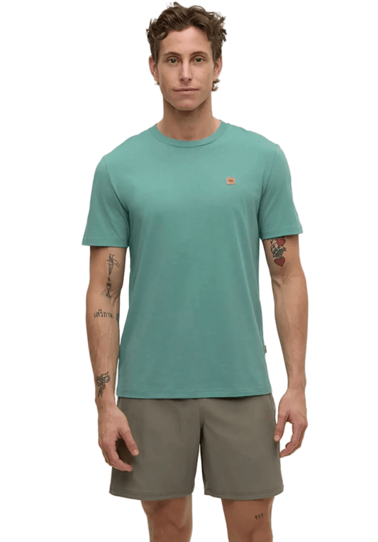 Tentree Men's Apparel > Tees Tentree Men’s Baker T-Shirt Turquoise Sky Heather