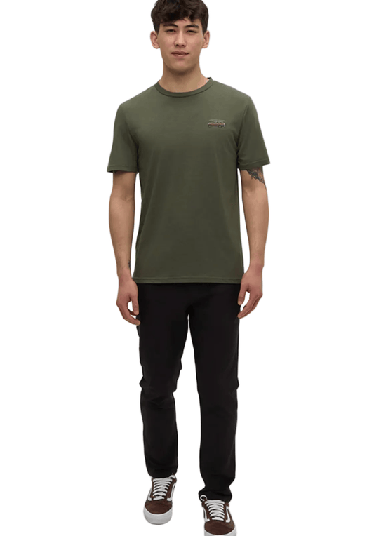 Tentree Men's Apparel > Tees Tentree Men’s Lake Tentree T-Shirt Deep Olive/Lake Day