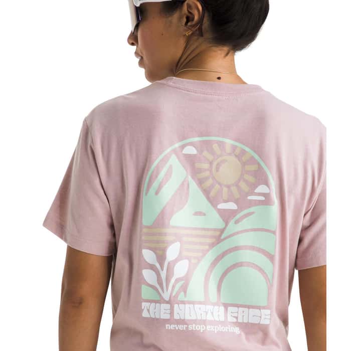 The North Face 181 The North Face Women's Tri-Blend Sun Cutie Short-Sleeve Tee Metal Pink White Heather