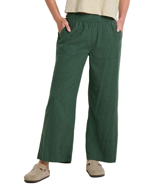 Toad 184 Toad Women's Taj Hemp Wide Leg Pant Cilantro