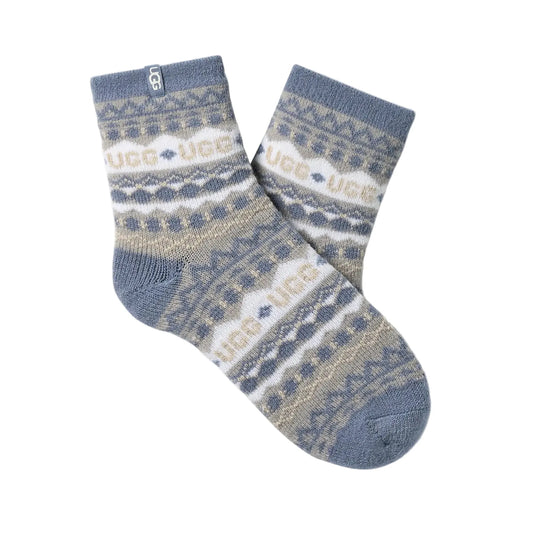 Ugg Accessories > Socks O/S / Grey Heather Multi UGG® Women’s Cressida Cozy Quarter Grey Heather Multi
