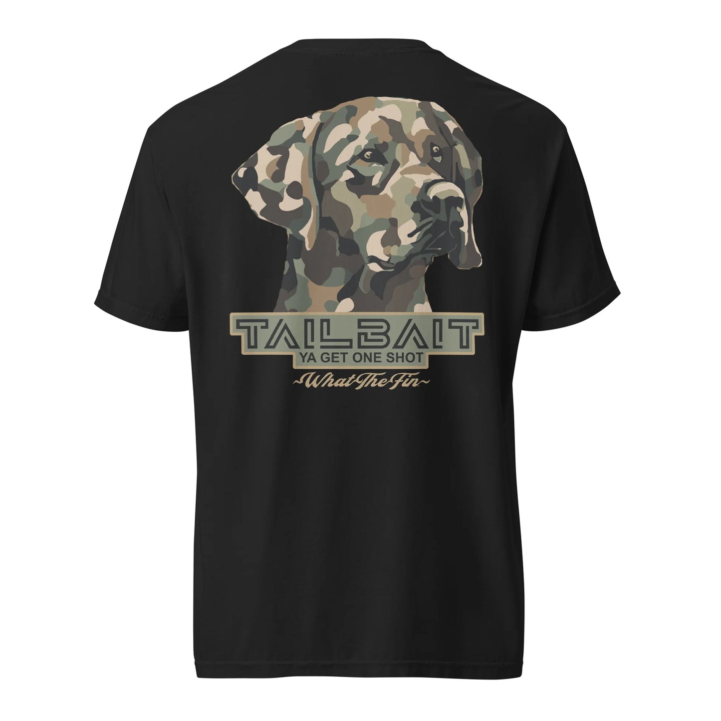 What The Fin Men's Camo Dawg Tee Black - Brekken's
