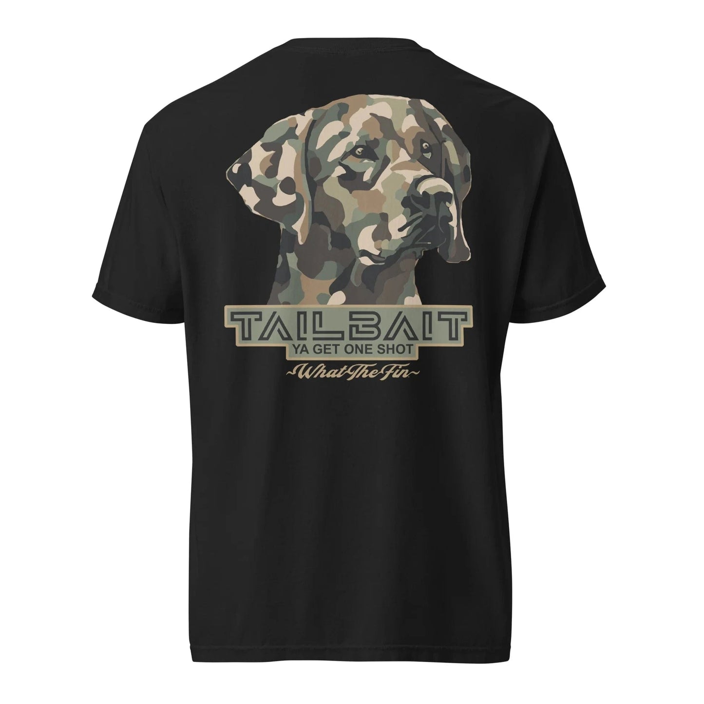 What The Fin Men's Camo Dawg Tee Black - Brekken's