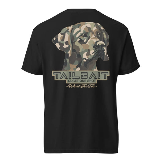 What The Fin Men's Camo Dawg Tee Black - Brekken's