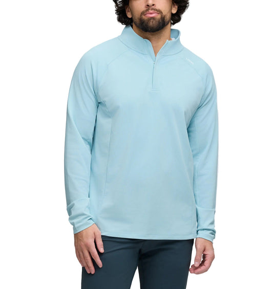UNRL 503 UNRL Men's Highlands 1/4 Zip Cascade Blue