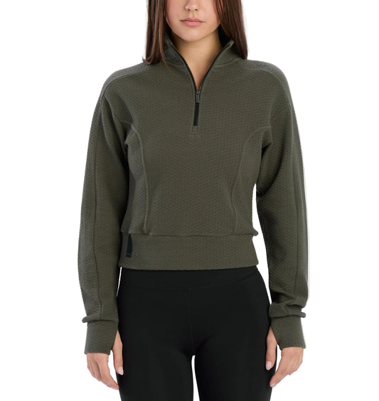 UNRL Women's Apparel > Fleece & Midlayers UNRL Women's Elevation Half-Zip Pullover Grove