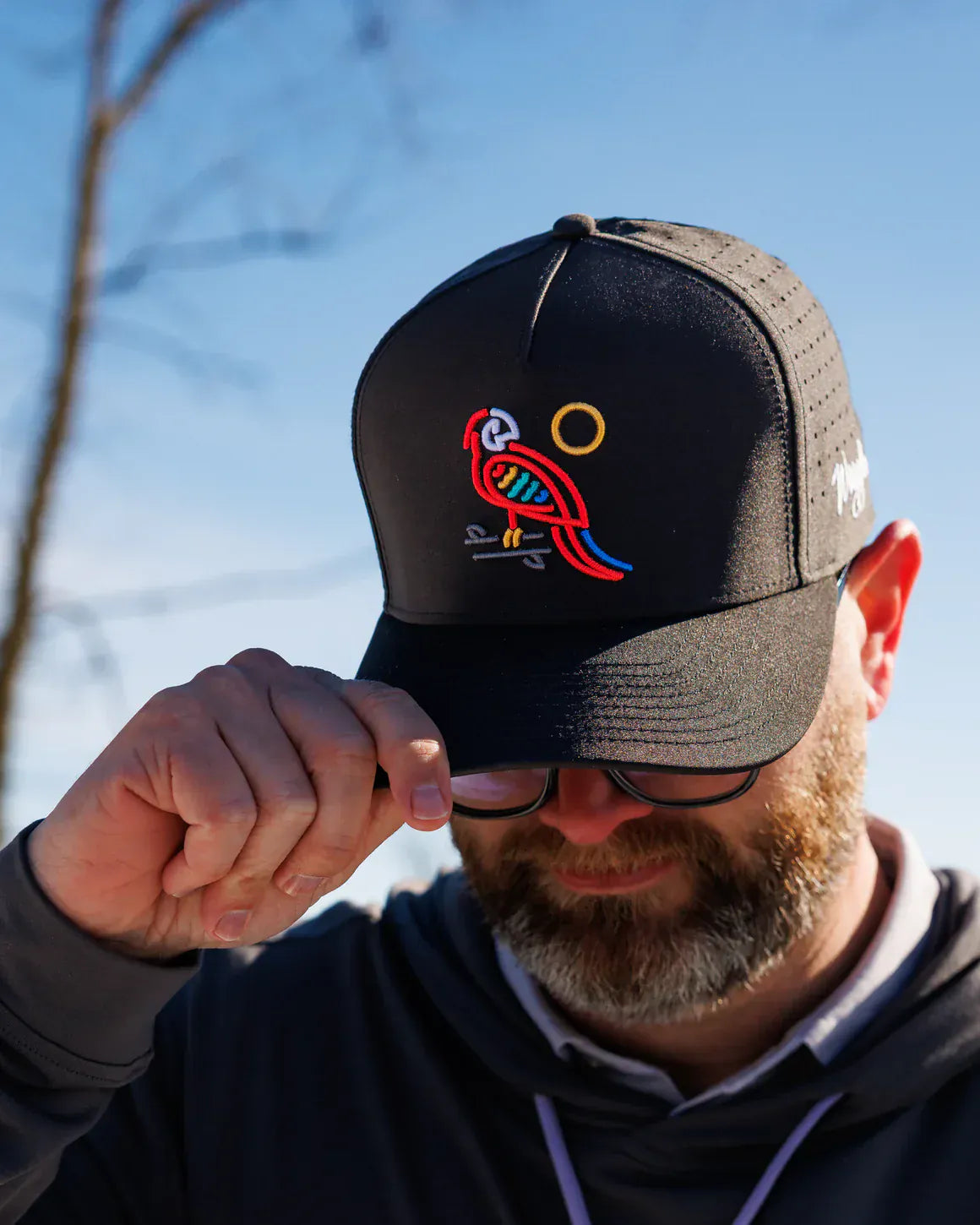 Waggle 308 Black Waggle Parrotdise Hat
