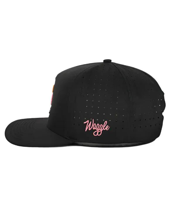 Waggle 308 Waggle Flamingo Bay Hat Black