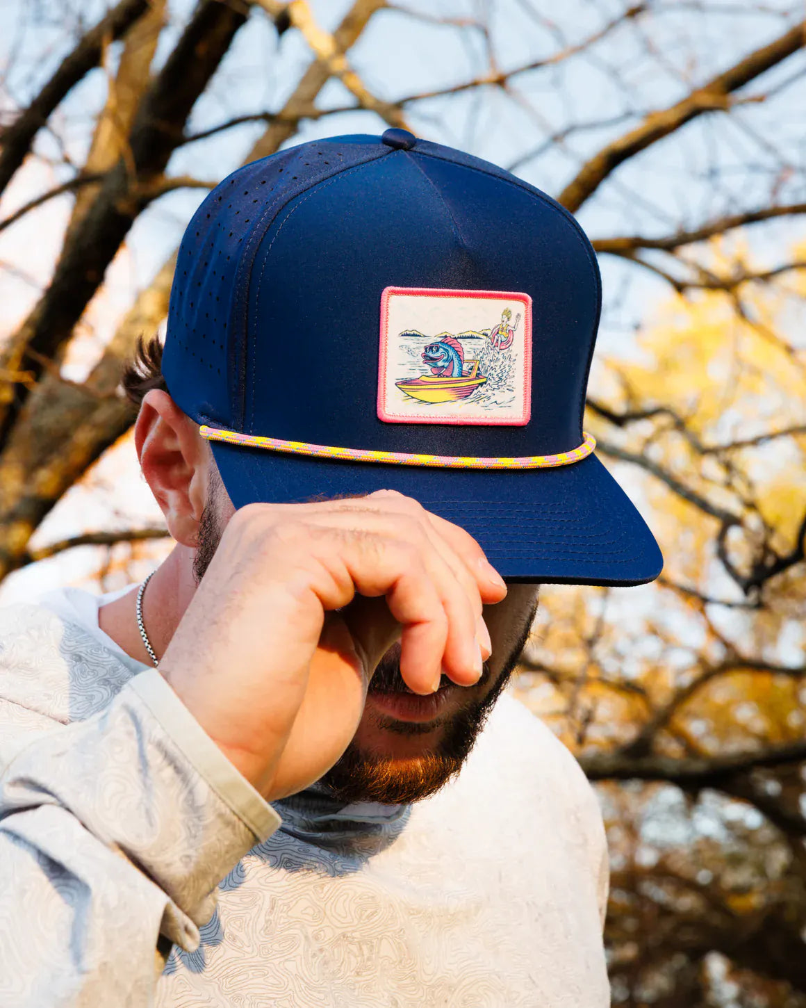 Waggle Accessories > Hats Navy Waggle Great Lakes, Great Times Hat