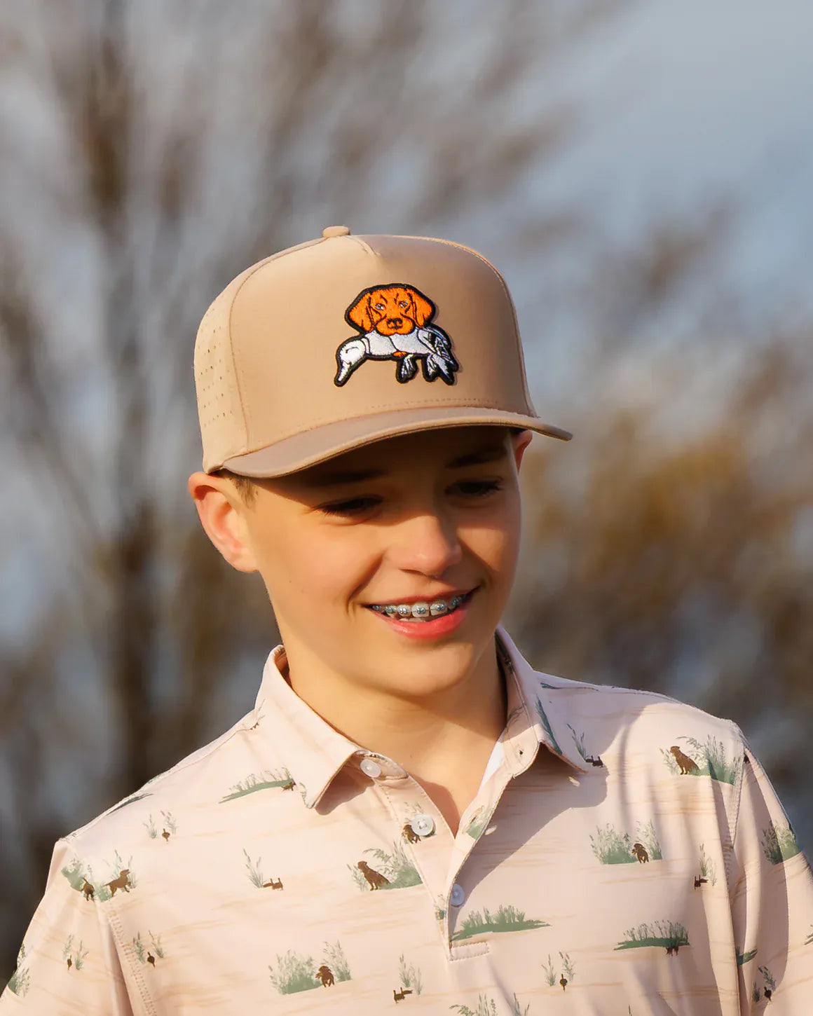 Waggle Accessories > Hats Tan Waggle Youth Wingman Hat