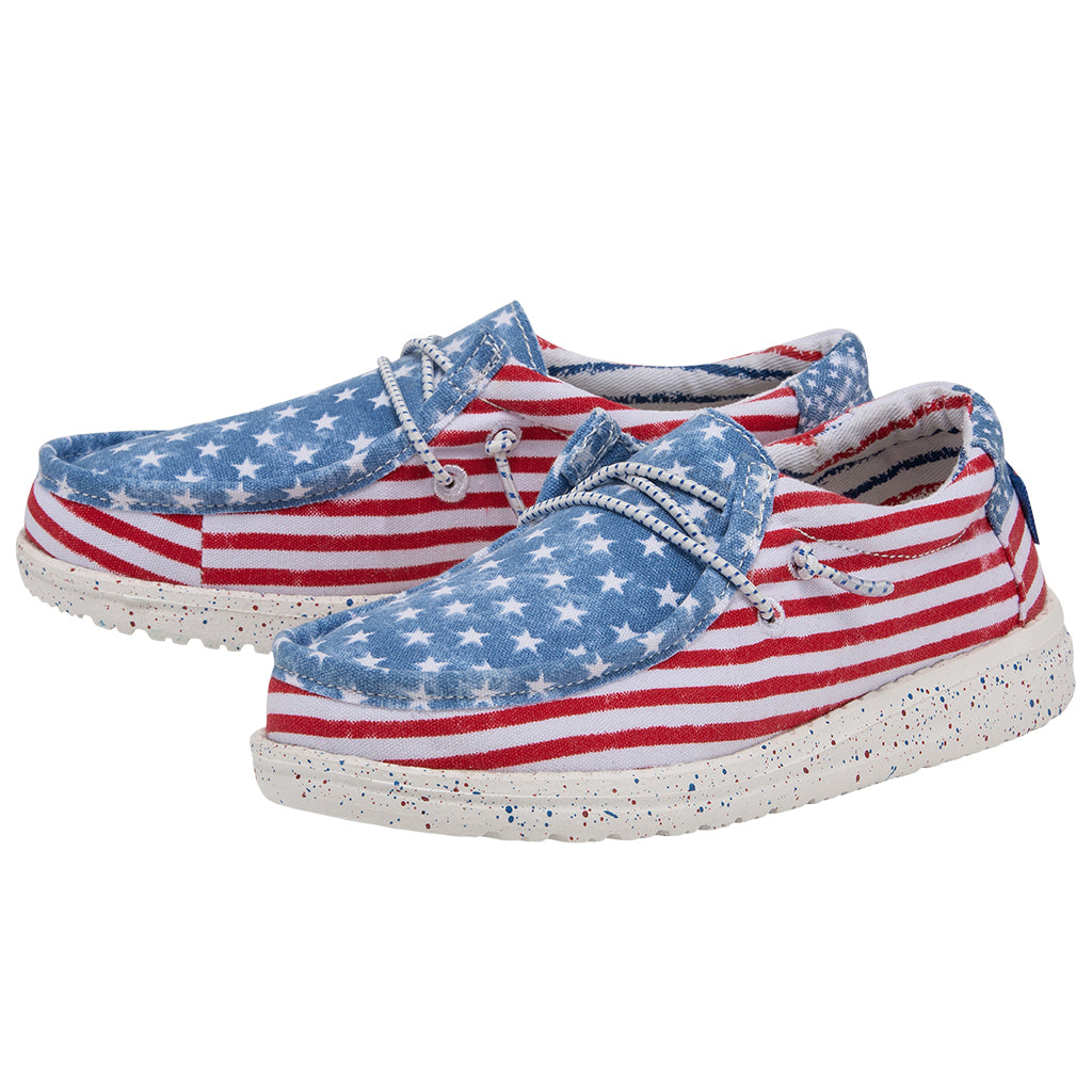 Hey Dude Boy's Wally Youth Stars and Stripes