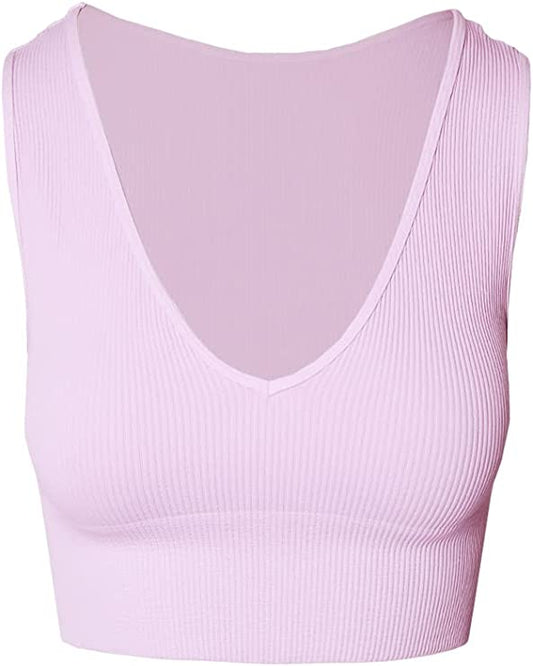 Nikibiki Women's Plunge V - Neck Crop Top NS7829 - Brekken's