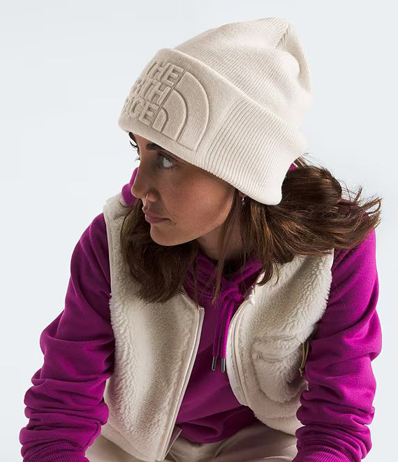 The North Face Women's Urban Embossed Beanie White Dune