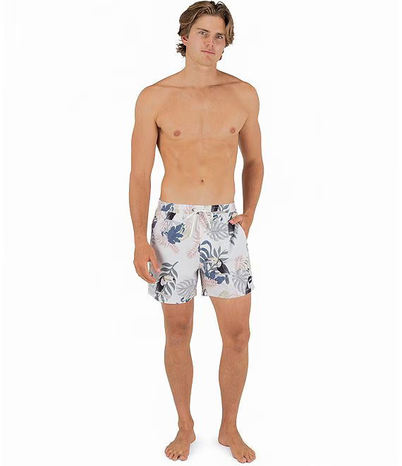 Hurley 702 Hurley Men's Cannonball Lined Volley 17” Bone