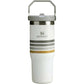 Stanley The IceFlow™ Flip Straw Tumbler Cream Ash Stripe