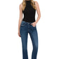 Flying Monkey Mid Rise Ankle Slim Straight Wax Plant