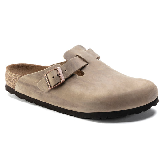 Birkenstock Women’s Boston Soft Footbed Tobacco Oiled Leather Narrow Width