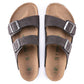 Birkenstock Men's Arizona Sandal Vegan Desert Dust Black