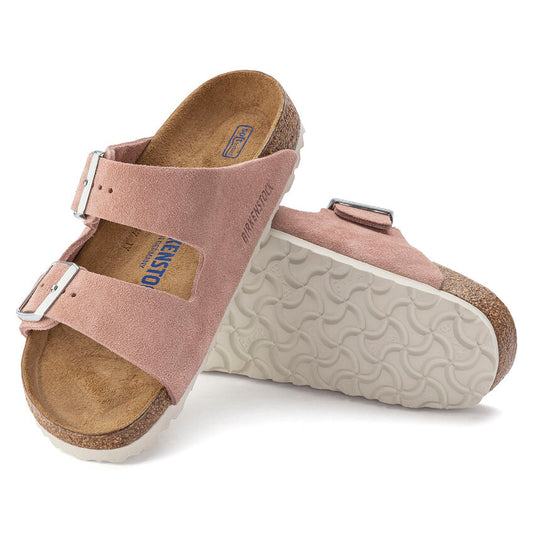Birkenstock Women's Arizona Soft Footbed Suede Pink Clay