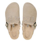 Birkenstock Women's Boston Shearling Suede Leather Taupe