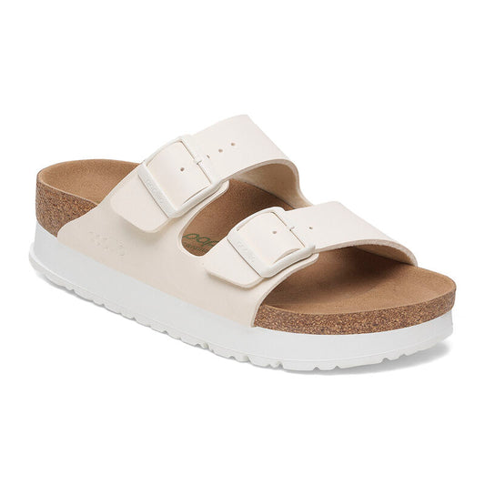 Birkenstock Women’s Arizona Pap Flex Platform Eggshell Narrow Width