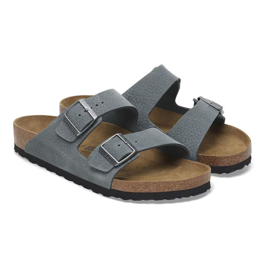 Birkenstock Men's Arizona Nubuck Leather - Desert Buck Basalt Grey
