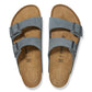 Birkenstock Men's Arizona Nubuck Leather - Desert Buck Basalt Grey