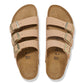 Birkenstock Women’s Florida Pap Flex Platform Sandcastle Narrow Width