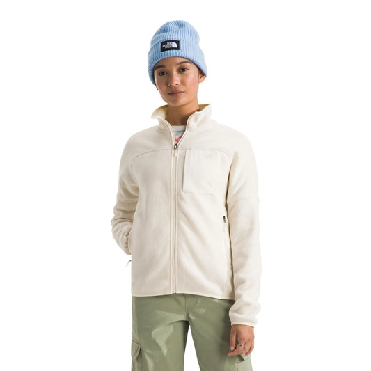 The North Face Women's Front Range Fleece Jacket White Dune Heather